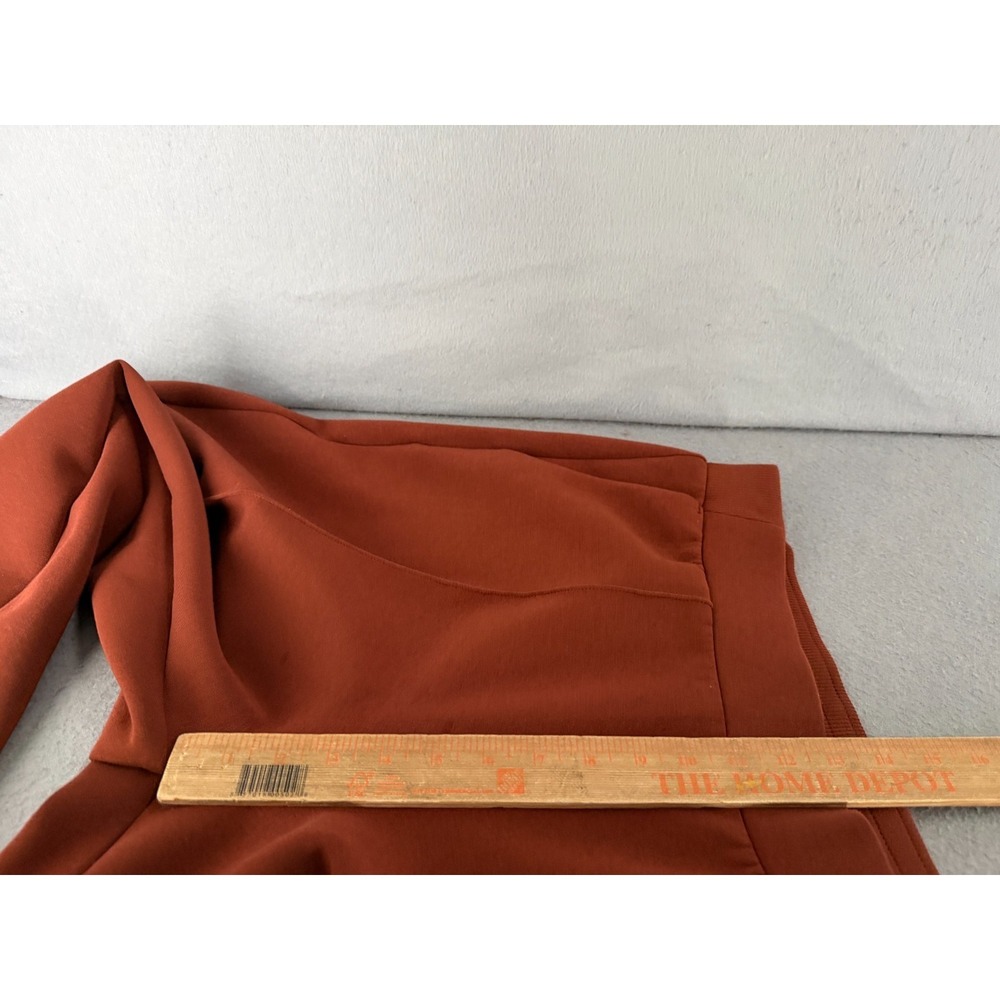 CALIA Pants Womens XL Terracotta Burnt Orange Soft Scuba‎ High Rise Minimalist - Picture 9 of 13